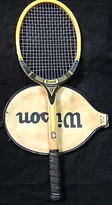 Vintage Wooden T A Davis Professional TAD Tennis Racket 4 L • $35.99