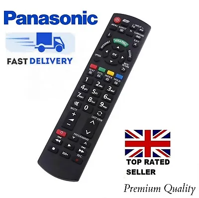 £5.95 • Buy Panasonic Tv Remote Control N2qayb000752 3d Viera Internet Smart Tv Replacement