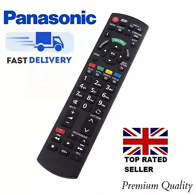 Panasonic Tv Remote Control N2qayb000752 3d Viera Internet Smart Tv Replacement • £4.99