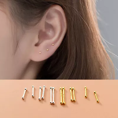 Women Ear Needle 2 Pairs Ear Nail Stud Earrings Piercing Earrings Women Jewelry • $1.79