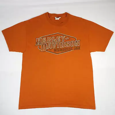 Harley Davidson T-Shirt Mens Large Mason City Iowa Hanes Beefy-T • $15.99