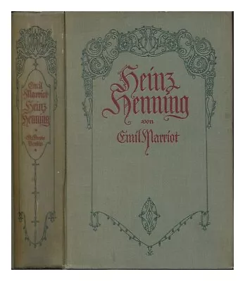 MARRIOT EMIL Heinz Henning 1911 Hardcover • $51.80