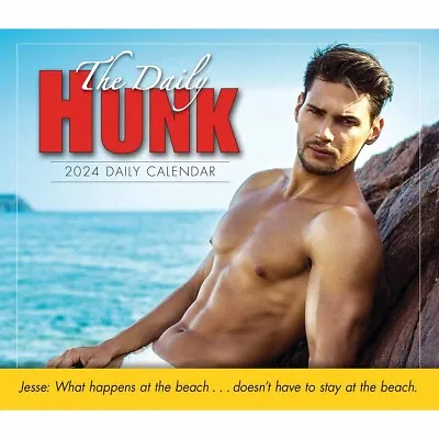 The Daily Hunk Desk Calendar 2024 - PinUps - Day To View • £9.98