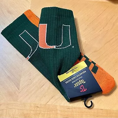 University Of Miami Hurricanes TopSox- Crew Socks • $20