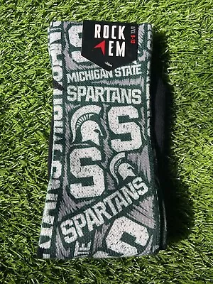 Rock Em Socks MSU Logo Sketch Green / Michigan State Spartans / Size L/XL • $16.99