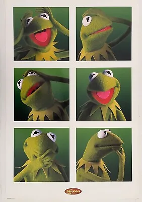 KERMIT THE FROG MUPPETS SHOW AUTHENTIC 1990's POSTER  • $49.99