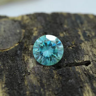 1 CT Blue Loose Moissanite Gemstone Round Excellent Cut VVS1 • $15.33