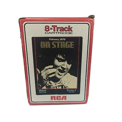Elvis On Stage 8-Track Cartridge February 1970 W/ Slip Cover • $6.29