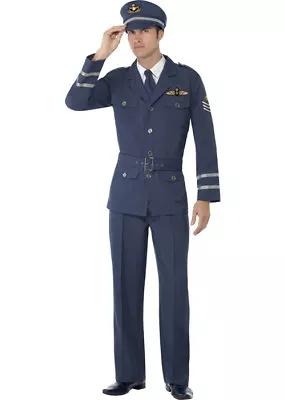 Adult Mens RAF Uniform Air Force Costume • £51.99