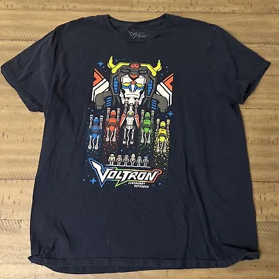Voltron Legendary Defender   Blue Graphic T Shirt  Size XL • $3