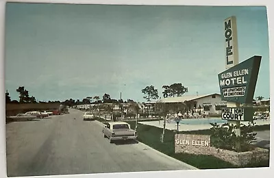 Clearwater Florida Glen Ellen Mobile Home Court Motel Old Cars Vintage Postcard • $8.80