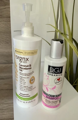 £4.99 • Buy DGJ Organics Colour Save Conditioner 250ml + Orgnx Coconut Macadamia Oil 500ml