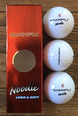 Maxfli Noodle Long & Soft Golf Balls (Sleeve Of 3) • $10