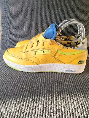 Reebok Shoes Kid's 2.5 Illumination's Minions X Club C Yellow Casual Classics • $34.99