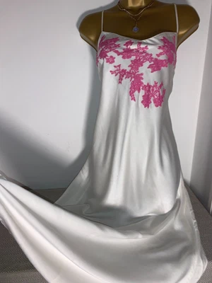 £7 • Buy Marjolaine Luxury Pure Silk Cream Negligee/ Night Dress Size M