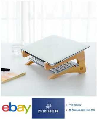 Oak Wood Laptop Stand Portable And Ergonomic • $33