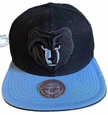 Memphis Grizzlies Mitchell & Ness Snapback NBA Cap Hat Black Teal • $35.40