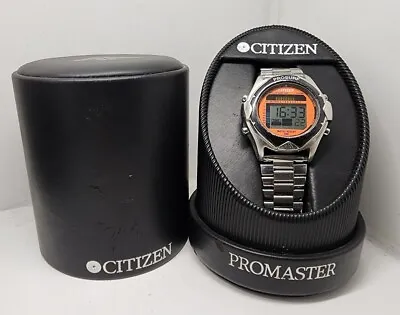 Vintage Citizen Promaster D800 Pro Surf Digital Mens Watch • $172.89