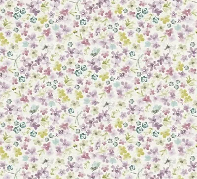 Hidcote Lilac Curtain Fabric Roll Price Per Meter • £8.95