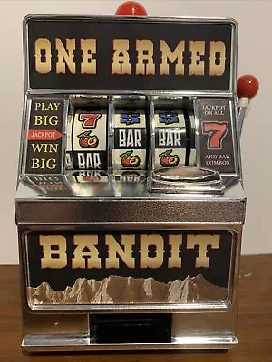 $15 • Buy Novelty Vintage One Armed Bandit Slot Machine Bank With Working Bells & Light