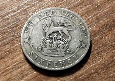 £0.99 • Buy George V Silver Sixpence 1922