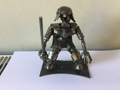 Predator Metal Sculpture Statue Figure Scrap Nuts Bolts Chains Welded 5  Warrior • £37.99