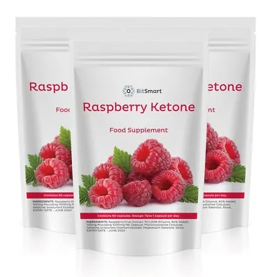 Raspberry Ketone 1000mg | Weight Loss Tablets Diet Pills Slimming Fat Burner Aid • £8.99