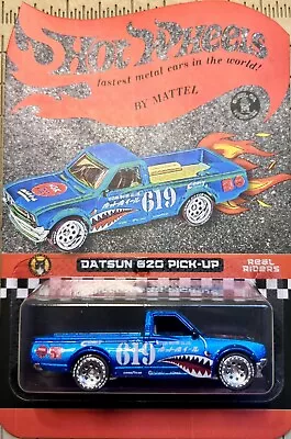 Hot Wheels Custom Made Flying Tiger Datsun 620 Pick-up Truck On Real Riders • $22.99