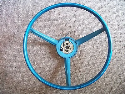 1972 73 74 Dodge Dart Plymouth Duster Valiant Blue Steering Wheel OEM 3467474 • $124.98