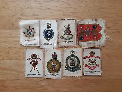 Lot Of 8 Vintage Military Cigarette Silks-Collectable • £7.95