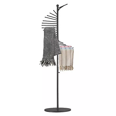 Freestanding Metal Scarf Display Rack Multi Scarf 43cmx170cm/17 X67  Black • $68.99