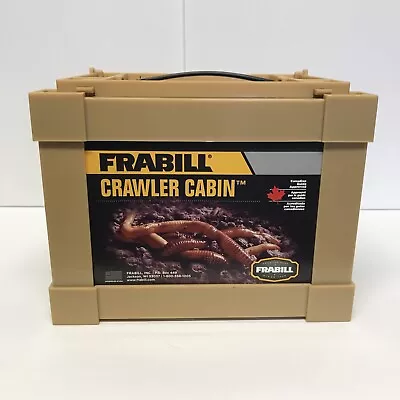 VTG Fishing Bait Canteen Frabill Cork Plastic Crawler Cabin Worm Bedding Box • $9.99