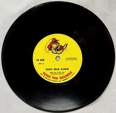 Vintage PETER PAN RECORDS TEDDY BEAR SONGS (DANCE AND ON PARADE 1962) • $6.49