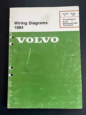 1984 Volvo 240 260 Electrical Wiring Diagrams Service Manual • $79.95