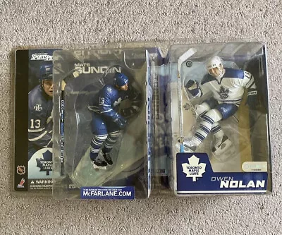 Lot 2 NHL Toronto MAPLE LEAFS Nolan & Sundin Action Figures NIB McFarlane • $24.99