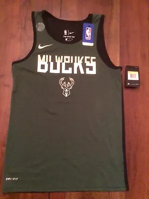 NEW W/tags Milwaukee Bucks Mens SM Jersey Sleeveless Muscle T-Shirt Orig $35 • $14.99