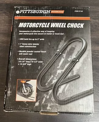 BRAND NEW Pittsburgh Motorcycle Wheel Chock #97145 • $29.50