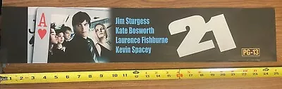 21 Movie Mylar Banner 25x5 Spacey Sturgess Bosworth Fishburne Cards Counting • $10