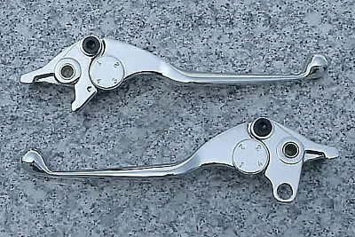 1987-2008 Kawasaki Vulcan 88 1500 1600 CHROME SMOOTH FRONT BRAKE & CLUTCH LEVERS • $29.95