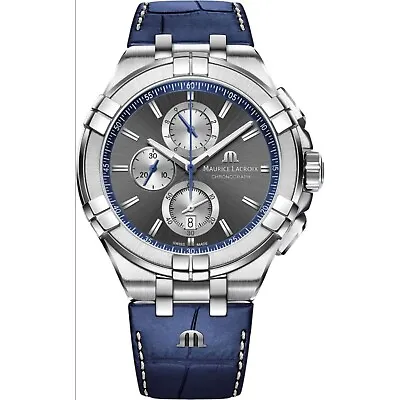 Maurice Lacroix AI1018-SS001-333-1 Men's Aikon Grey Dial Quartz Watch • $646.35