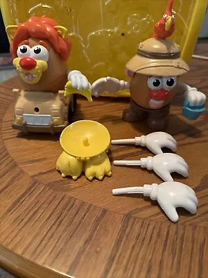 Mr. Potato Head Safari Mini Figures Lion Figure Accessories & Yellow Case • $17.99