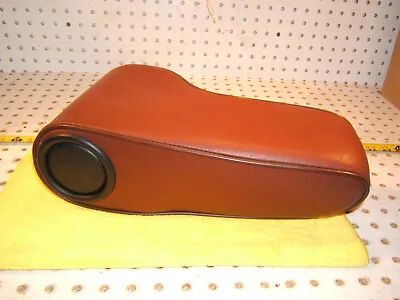 Mercedes 84-93 W201 190E 190D Front BURGUNDY Vinyl MB Tex OEM  1 Armrest 1 Nut • $375