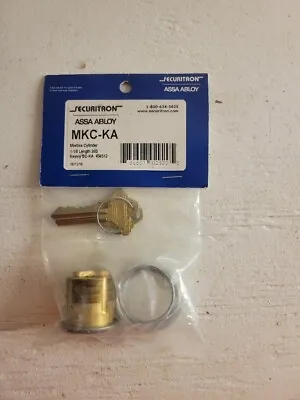 Securitron Assa Abloy Mkc-ka Mortise Cylinder 1-1/8 Length 26d Keyway Sc-ka #345 • $8