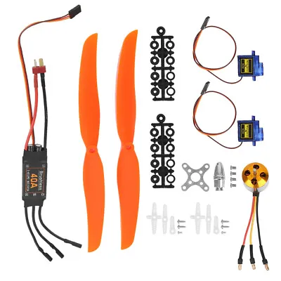 A2212 1000KV Brushless Motor 40A ESC Micro Servo 1060 Propeller For RC Plane • $22.86