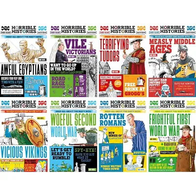 Horrible Histories Newspaper 8 Book Boxset Terry Deary (8+ Years) • £17.99