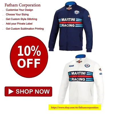 F1 Softshell Custom Digital Sublimation Men's Windproof Jacket Martini Racing • $140.59