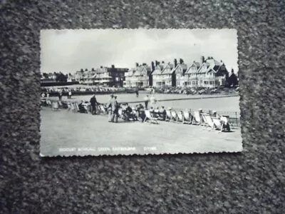 Postcard Redoubt Bowling Green Eastbourne Sussex Spectators On Deck Chairs 1968 • £1.50