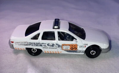 £3.75 • Buy Matchbox ‘94 Chevy Caprice Police Car 1 Side Bosque Security & Taxi Cab On Other