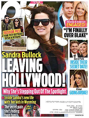 OK Magazine April 24 2017 Sandra Bullock Miranda Lambert Zac Efron Paris Jackson • £16.09