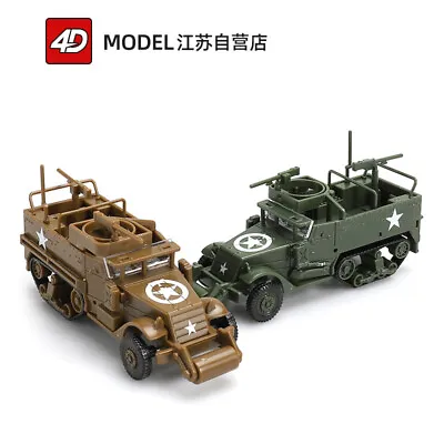 1/72  WWII USA ARMY M3 M3A1 Half Track Vehicle  Model Kit 1pair • $19.99